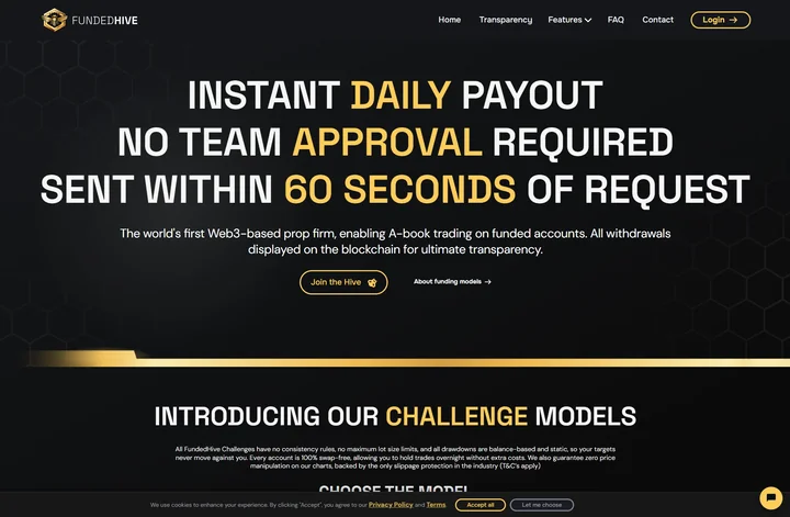 FundedHive.com - weboldal referencia