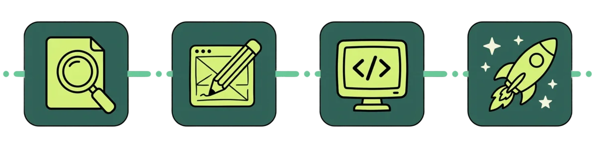 Webfejlesztés CTA illusztráció
